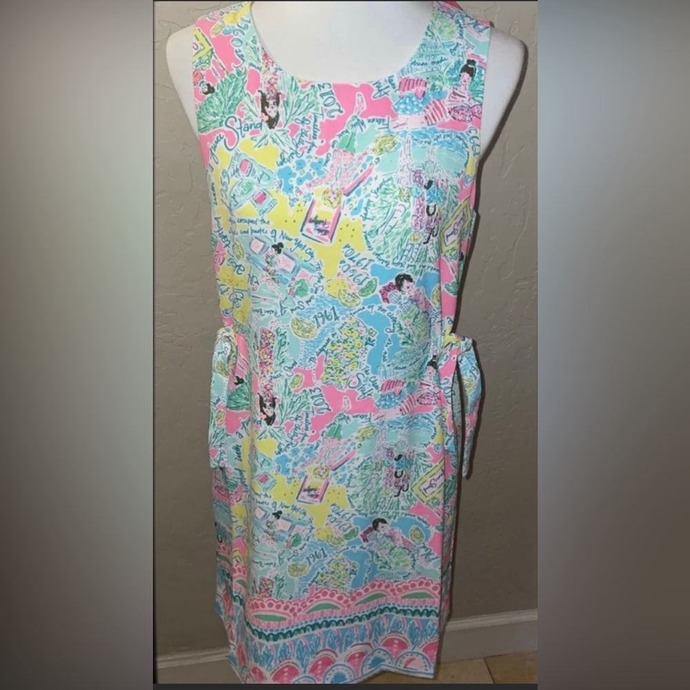 ๐HP๐New! Lilly Pulitzer Marli Stretch Shift Dress In Pop Up Womenโs Size 8๐๐ - Picture 2 of 12